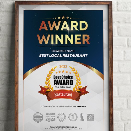 Design Poster For Award Winning Local Businesses por _Blue_