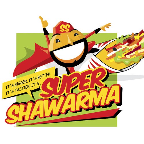 logo for Super Shawarma Design by Adrian Medel Aceiro