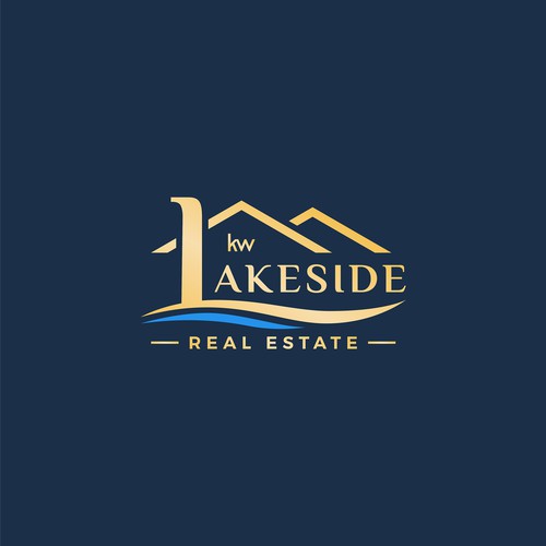 Designs Lake Area Real Estate Company logo with transition for