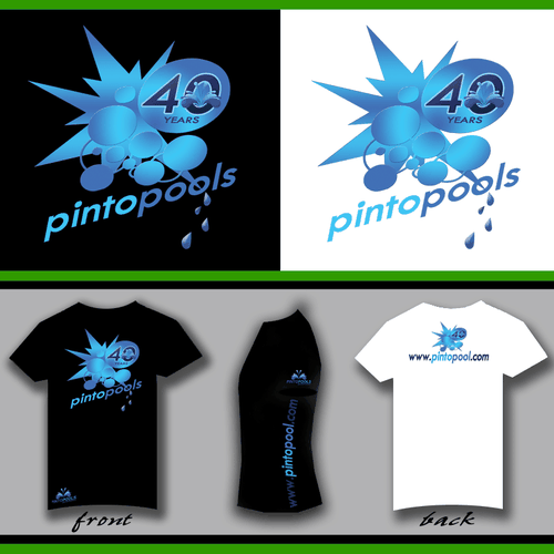 NEW Tshirt Design for swimming pool company Design by Melina F.