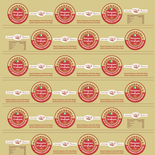 Design a product label set for an Italian Cheese デザイン by valdo