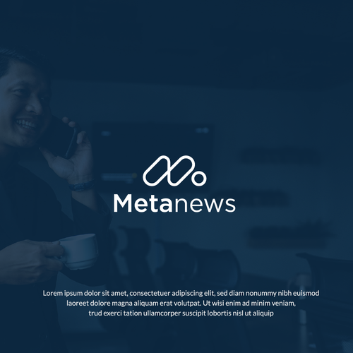 Design a logo for a web3 News platform called MetaNews Design by golek duite