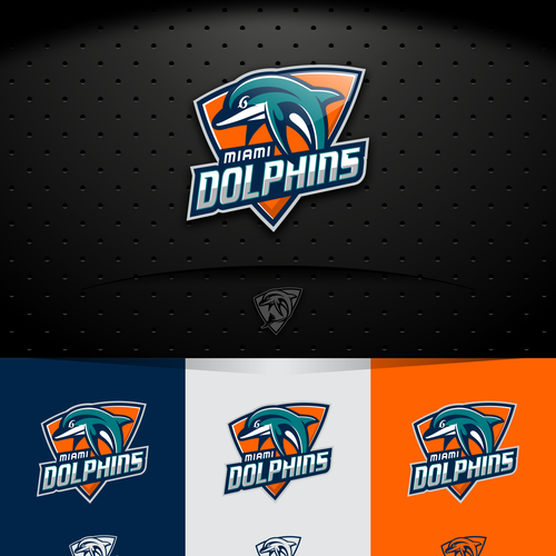 99designs community contest: Help the Miami Dolphins NFL team re-design its logo! Design by tedge17™