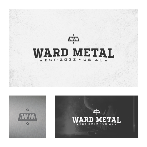 Rustic and rugged logo needed for new metal fabrication company Design by Tarek Salom