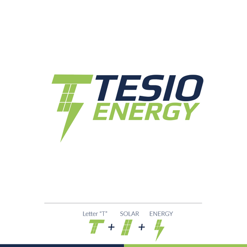 Start up logo for a new Solar Energy company Design by Design Republik