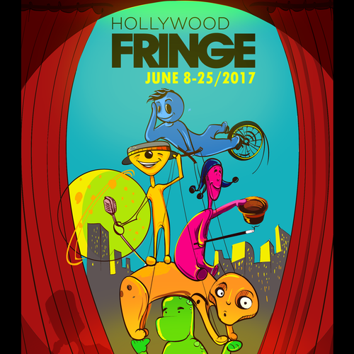 Guide Cover for the 2017 Hollywood Fringe Festival Design by Rakocevic Aleksandar