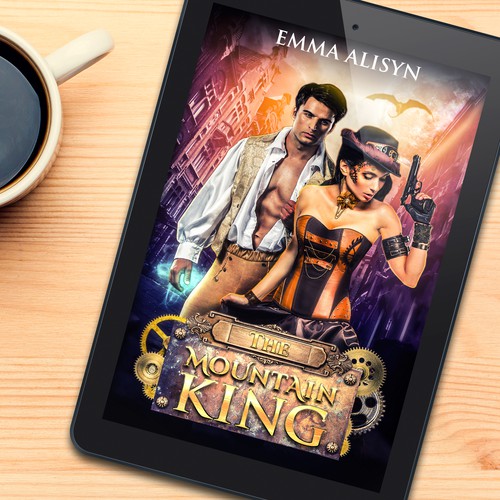 Futuristic dragon steampunk romance Design by Sanja G.