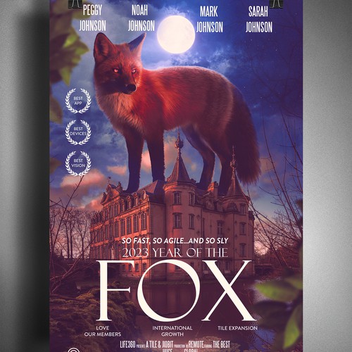 Life360 2023 Year of the Fox Poster Design by mihai313