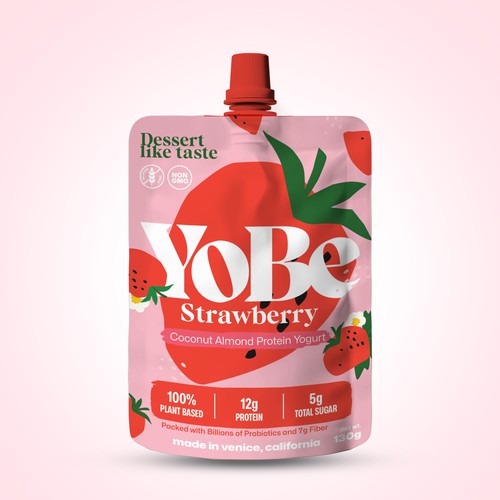 Create Eye-Catching Packaging for YoBe's Protein Yogurt to Shine at Whole Foods Design by mwirdan