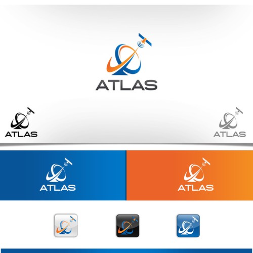 Create a logo to simplify a complex satellite to ground communication system Design by GLCH