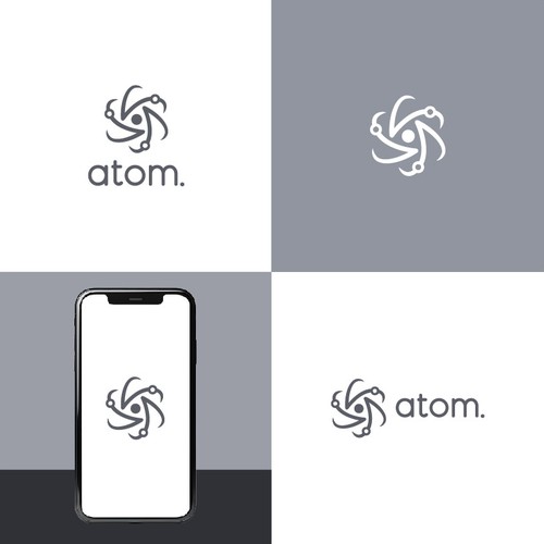 Create Atom Symbol In Shape of Letter "S" Design von Design.artz Studio