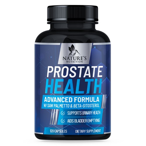 Nature's Nutrition needs a Men's Prostate Health product label Design by Walid Designs Studio