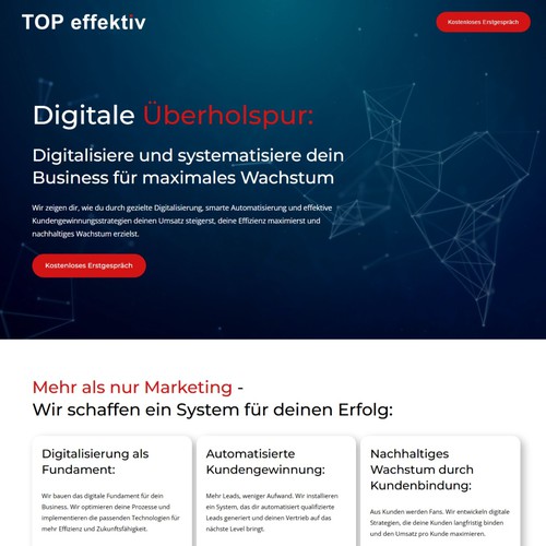 Hochwertige Landingpage für Unternehmer – mit Klarheit & Wow-Faktor