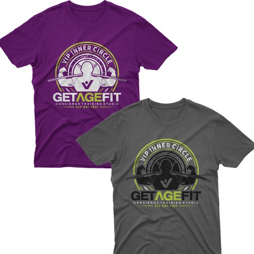 Create Bold, Dynamic Design for Get Age Fit Concierge Studio Apparel Design by -Diamond Head-