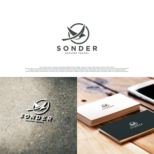 Luxury travel agency logo to appeal to international travelers. Design by Fani008