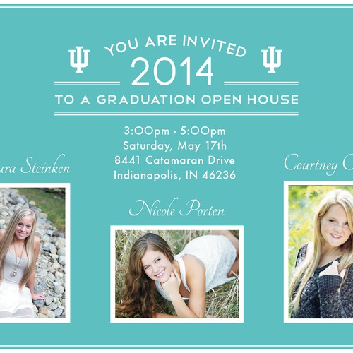 Graduation Open House Design by Queen of Pixels