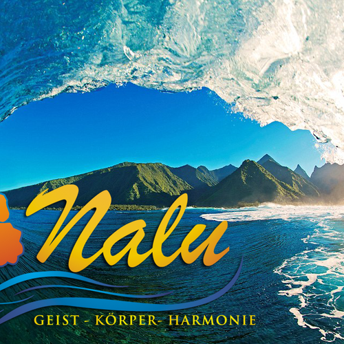 "geist-körper-harmonie, wellen (Nalu ist hawaiianisch für Welle),
aber keine abgedroschene Wellness-Symbolik" ganador Logotipo y tarjeta de visita