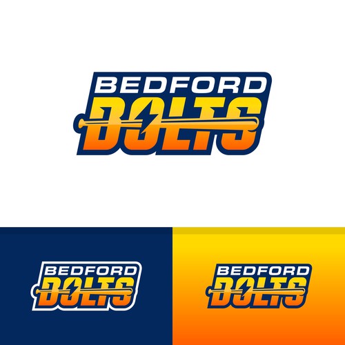 Team logo for the Bedford Bolts girls softball team Design by OpheRocklab