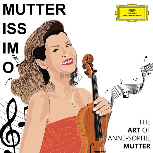 Illustrate the cover for Anne Sophie Mutter’s new album デザイン by Design Ultimatum