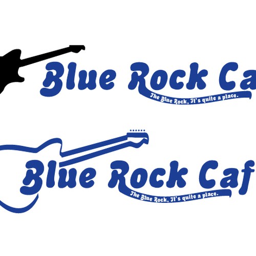 logo for Blue Rock Cafe Réalisé par boogiemeister