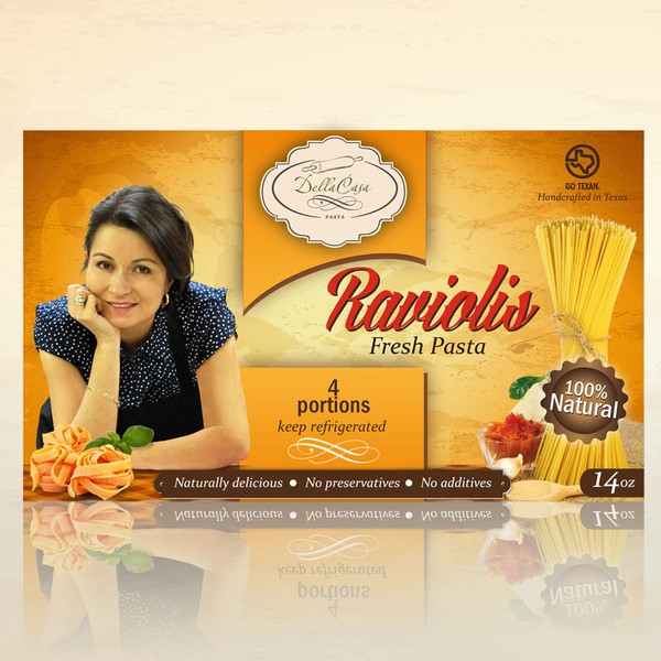 Diseño de PuntoCreativo titulado "Create a label for natural, healthy, FRESH pasta products!!"