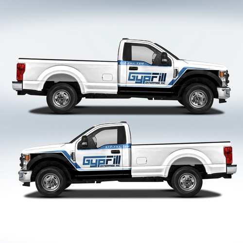 trucks wrap design Design by DuhaCreative