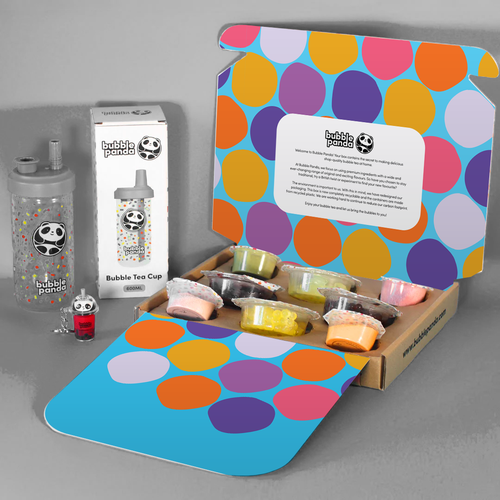 Ecommerce Packaging for a bubble tea making kit Design by KeyzStudio®