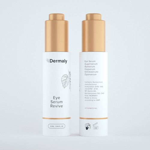 Eye serum bottle design Design by TUNSAY