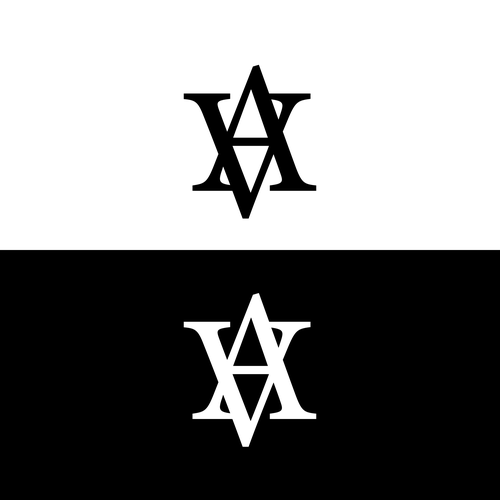 VA Monogram Logo for All Over Print Design by azmii_craft