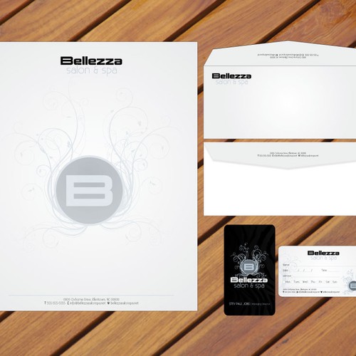New stationery wanted for Bellezza salon & spa  Diseño de Concept Factory