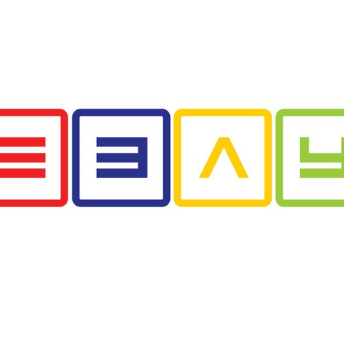 99designs community challenge: re-design eBay's lame new logo! Design réalisé par Bilba Design