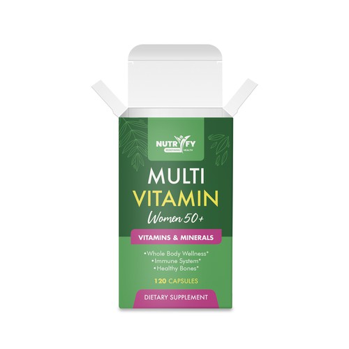 Design a premium packaging for Multivitamin for women 50+ brand for Nigerian Consumers-ontwerp door creationMB