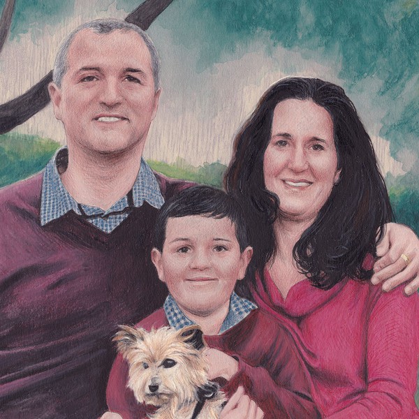 Traditional media portrait