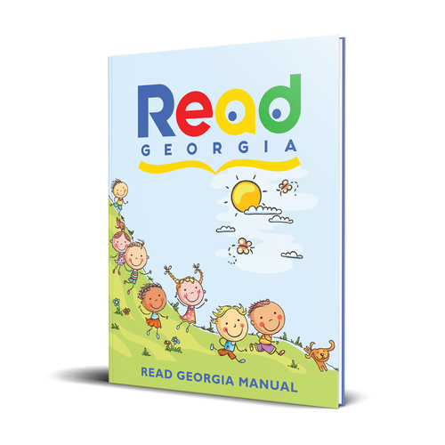 A book cover to inspire volunteers reading to children! Design by romy
