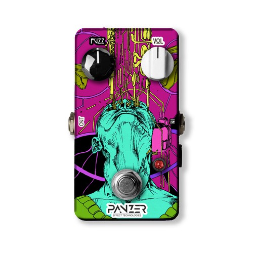 Create Artwork for a Guitar Fuzz Pedal to be Worshipped by Rockstars Design by Trickstore