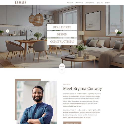 REALESTATE WEBSITE DESIGN - BRYANA CONWAY Design réalisé par AKDCreative