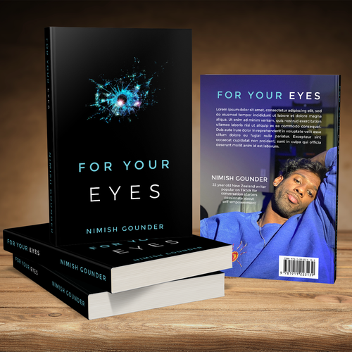 for your eyes- poetry and journal book cover Design by romy