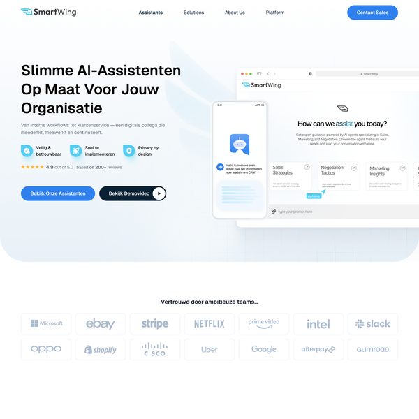Smartwing AI website