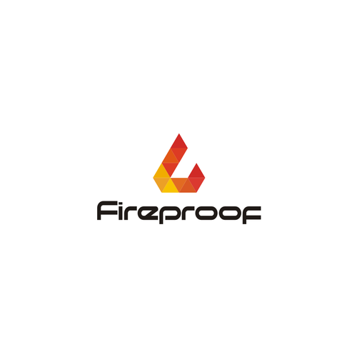 isometric fire logo Design by isal13