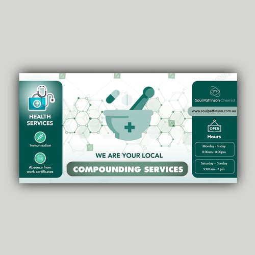 Compounding Pharmacy Signage Design von allMarv