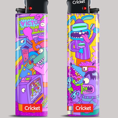 Create illustrations for a limited collection of Cricket Lighters (Multiple Winners) Design by Puding Vektor