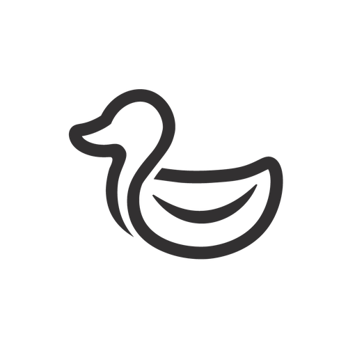 Modern duck logo for professional setting Design by GRAAFILINE