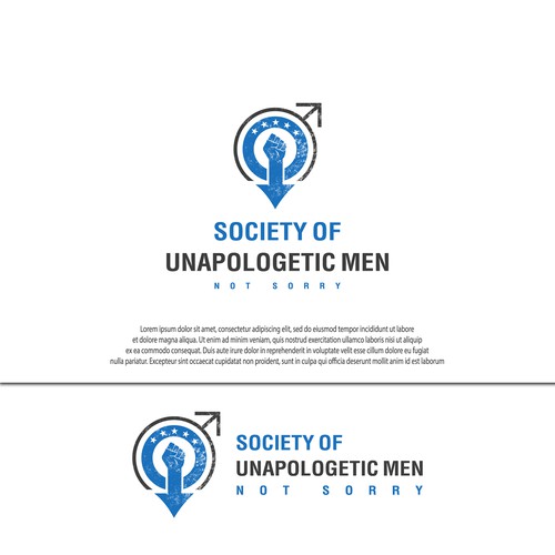 We need a bold,in your face design promoting the unapologetic man! Design by MUstudio!