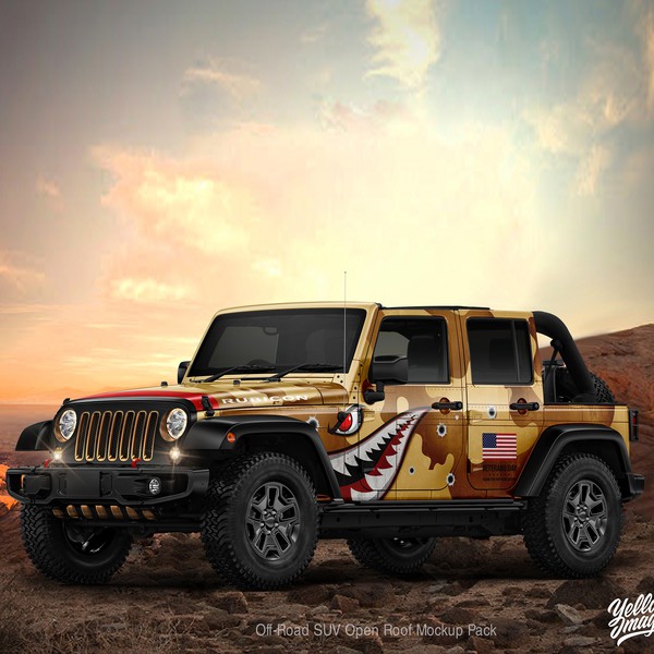 Ontwerp door DORARPOL™ genaamd "Wrangler Car Wrap"