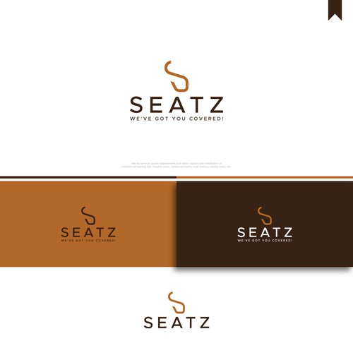 strong logo for repair and installation of commercial seating Design by MisterR
