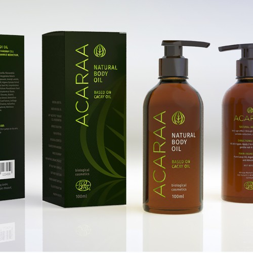 Creative Packaging Design for Natural Cosmetic Line Design by Floating Baron