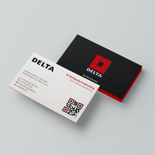 DELTA Business Card Relaunch Design réalisé par Design"Glory"