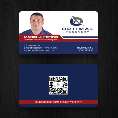 Optimal Recovery Business Card Design by RENEXIT