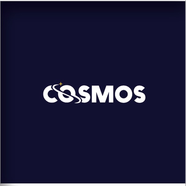Minimalist lettering logo with cosmic elements