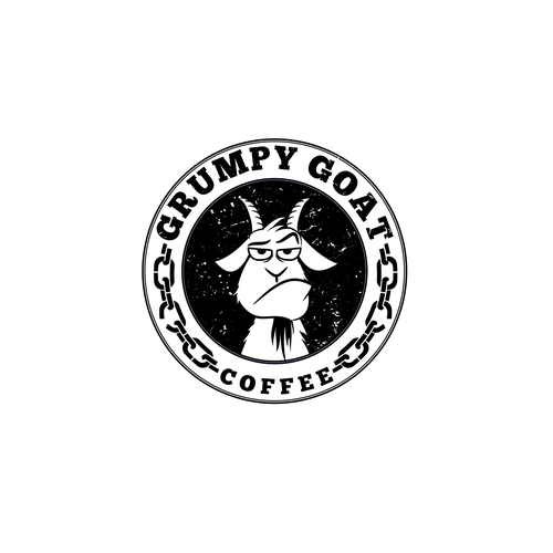 Grumpy Goat Coffee Shop, fun, modern, and powerful Design by zliki@